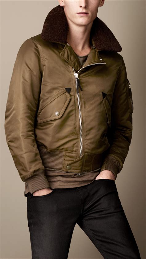 burberry windbreaker men|Burberry bomber jacket men's.